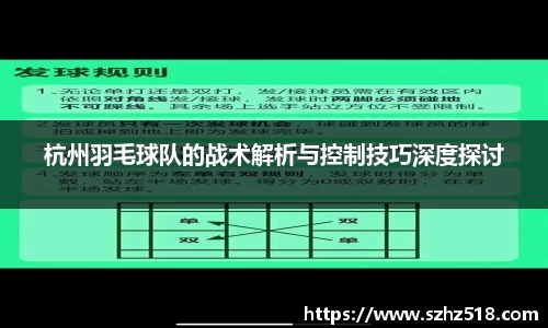杭州羽毛球队的战术解析与控制技巧深度探讨